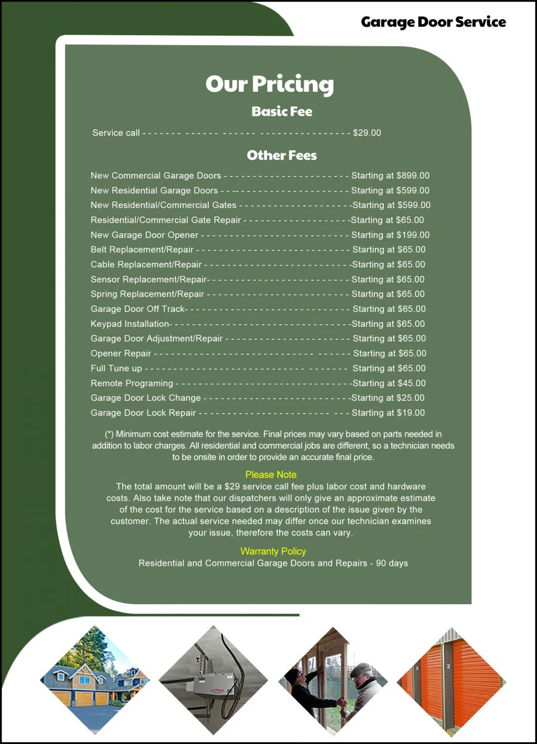 Metro Garage Door Service Clifton, VA 571-331-7682